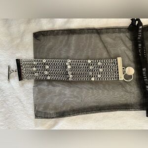 WHBM Silver and Diamond Costume Bracelet with original Bag.